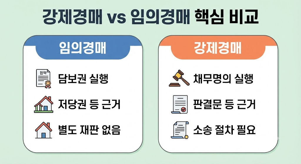 강제경매와 임의경매